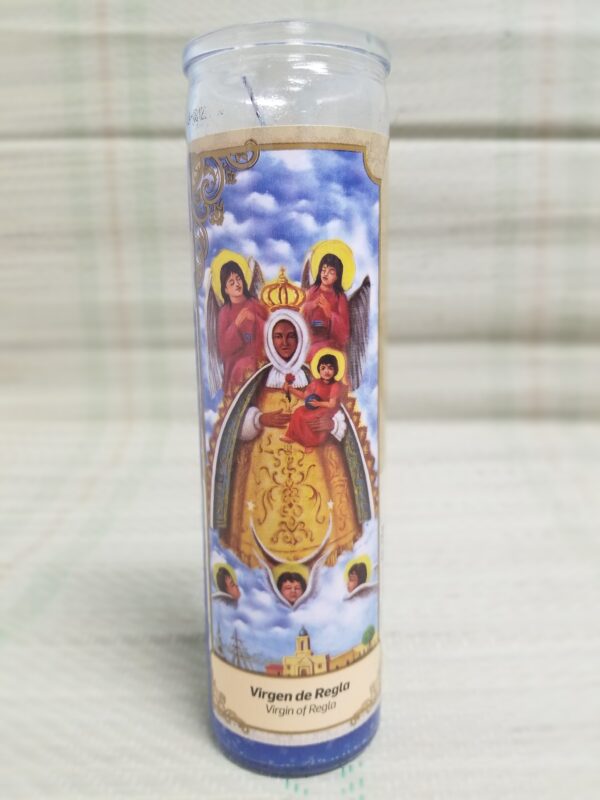 Vela Virgen de Regla label